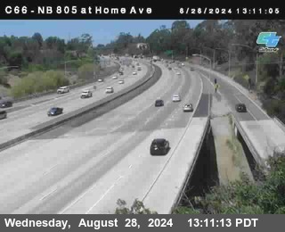 NB 805 at Home Ave (On Ramp)