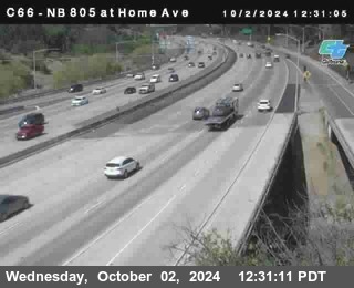 NB 805 at Home Ave (On Ramp)