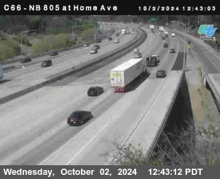 NB 805 at Home Ave (On Ramp)