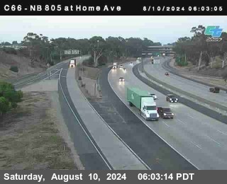 NB 805 at Home Ave (On Ramp)