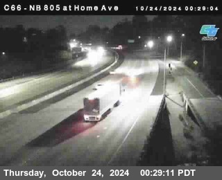 NB 805 at Home Ave (On Ramp)