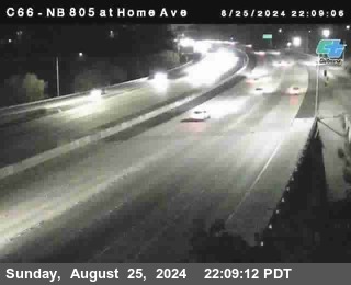 NB 805 at Home Ave (On Ramp)