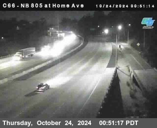 NB 805 at Home Ave (On Ramp)