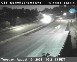 NB 805 at Home Ave (On Ramp)