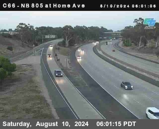 NB 805 at Home Ave (On Ramp)