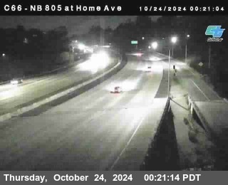 NB 805 at Home Ave (On Ramp)