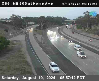 NB 805 at Home Ave (On Ramp)