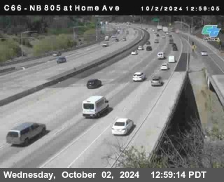 NB 805 at Home Ave (On Ramp)