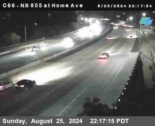 NB 805 at Home Ave (On Ramp)