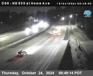 NB 805 at Home Ave (On Ramp)