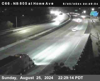 NB 805 at Home Ave (On Ramp)