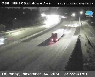 NB 805 at Home Ave (On Ramp)