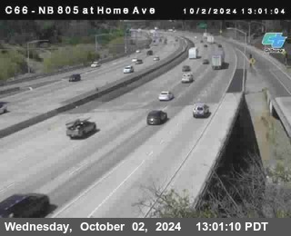 NB 805 at Home Ave (On Ramp)