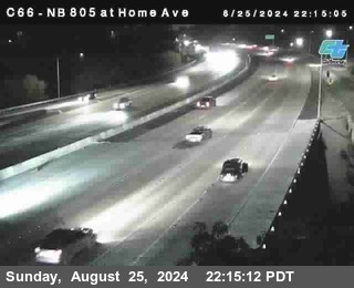 NB 805 at Home Ave (On Ramp)