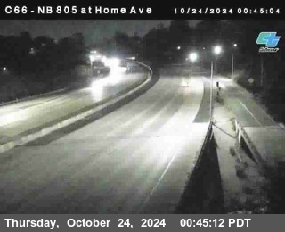 NB 805 at Home Ave (On Ramp)