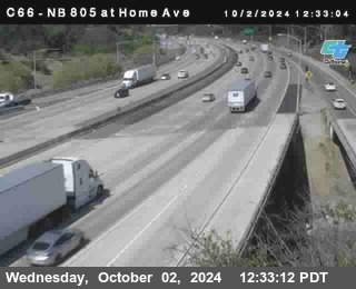 NB 805 at Home Ave (On Ramp)