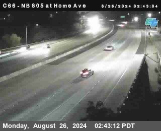 NB 805 at Home Ave (On Ramp)