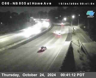 NB 805 at Home Ave (On Ramp)