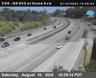 NB 805 at Home Ave (On Ramp)