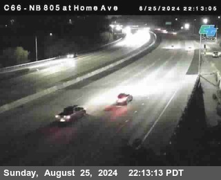 NB 805 at Home Ave (On Ramp)