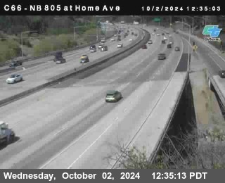 NB 805 at Home Ave (On Ramp)