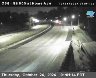 NB 805 at Home Ave (On Ramp)