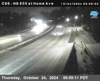 NB 805 at Home Ave (On Ramp)