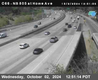 NB 805 at Home Ave (On Ramp)