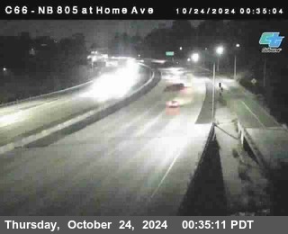 NB 805 at Home Ave (On Ramp)