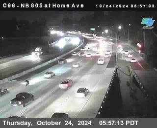 NB 805 at Home Ave (On Ramp)