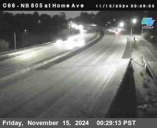 NB 805 at Home Ave (On Ramp)