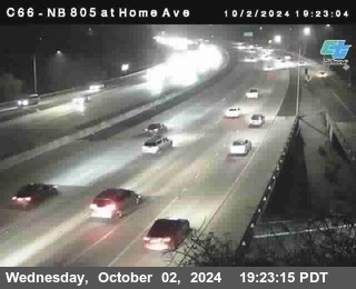 NB 805 at Home Ave (On Ramp)