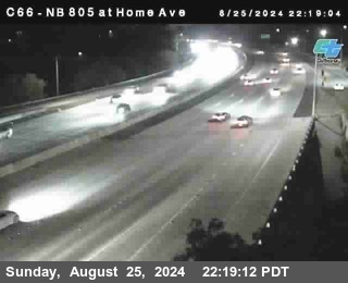 NB 805 at Home Ave (On Ramp)