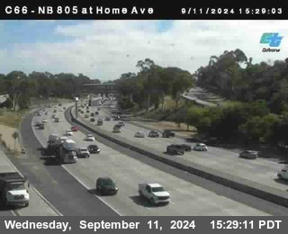 NB 805 at Home Ave (On Ramp)