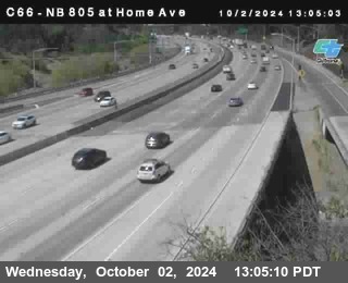 NB 805 at Home Ave (On Ramp)