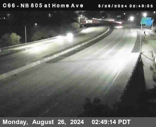 NB 805 at Home Ave (On Ramp)