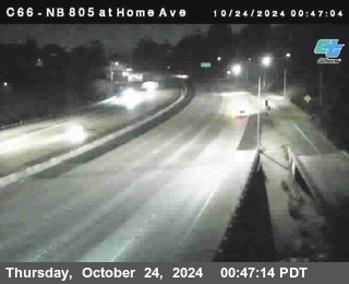 NB 805 at Home Ave (On Ramp)