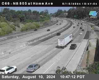 NB 805 at Home Ave (On Ramp)