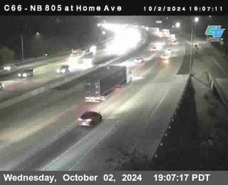 NB 805 at Home Ave (On Ramp)