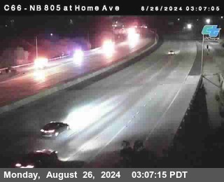 NB 805 at Home Ave (On Ramp)