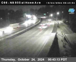 NB 805 at Home Ave (On Ramp)