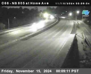 NB 805 at Home Ave (On Ramp)