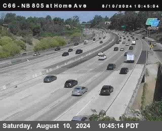 NB 805 at Home Ave (On Ramp)