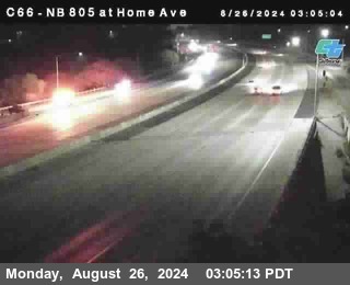 NB 805 at Home Ave (On Ramp)