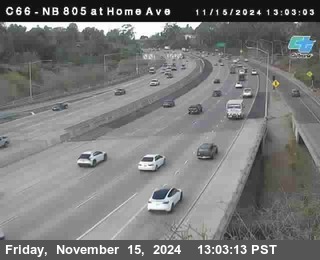 NB 805 at Home Ave (On Ramp)