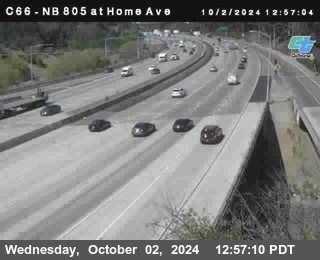 NB 805 at Home Ave (On Ramp)