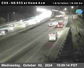 NB 805 at Home Ave (On Ramp)