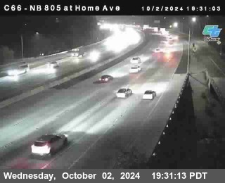 NB 805 at Home Ave (On Ramp)