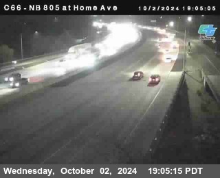 NB 805 at Home Ave (On Ramp)