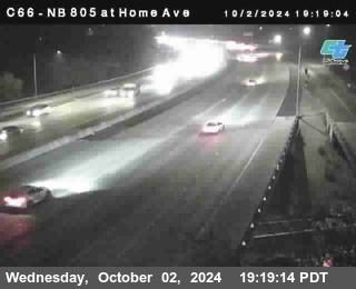 NB 805 at Home Ave (On Ramp)